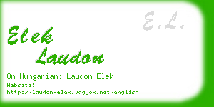 elek laudon business card